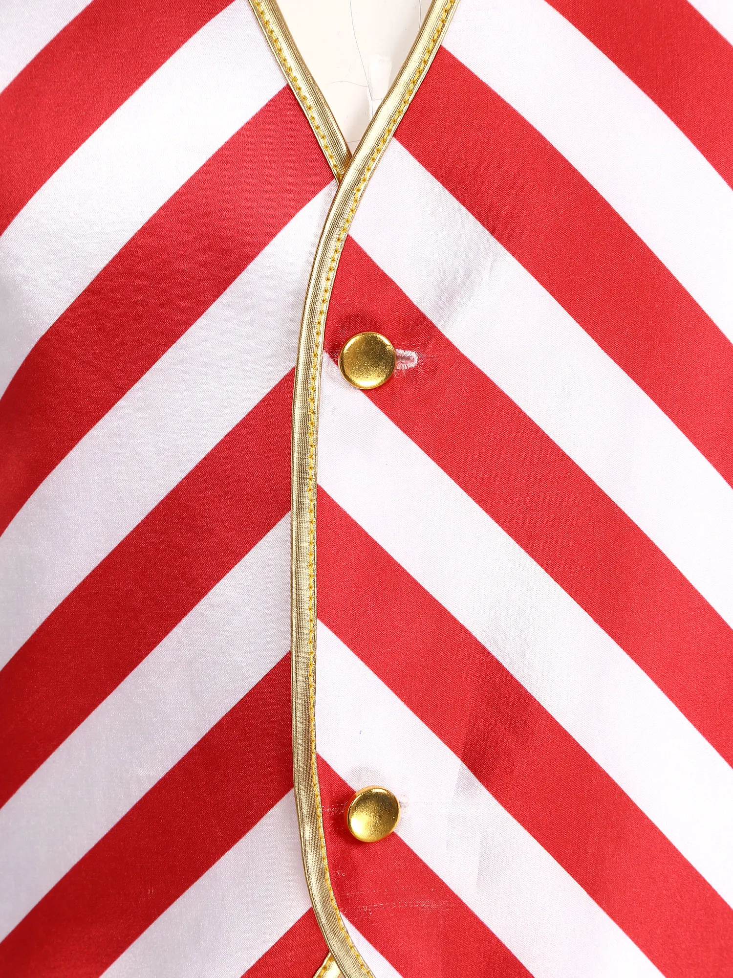 Мужской рождественский жилет из конфетной трости без рукавов Санта-Клауса