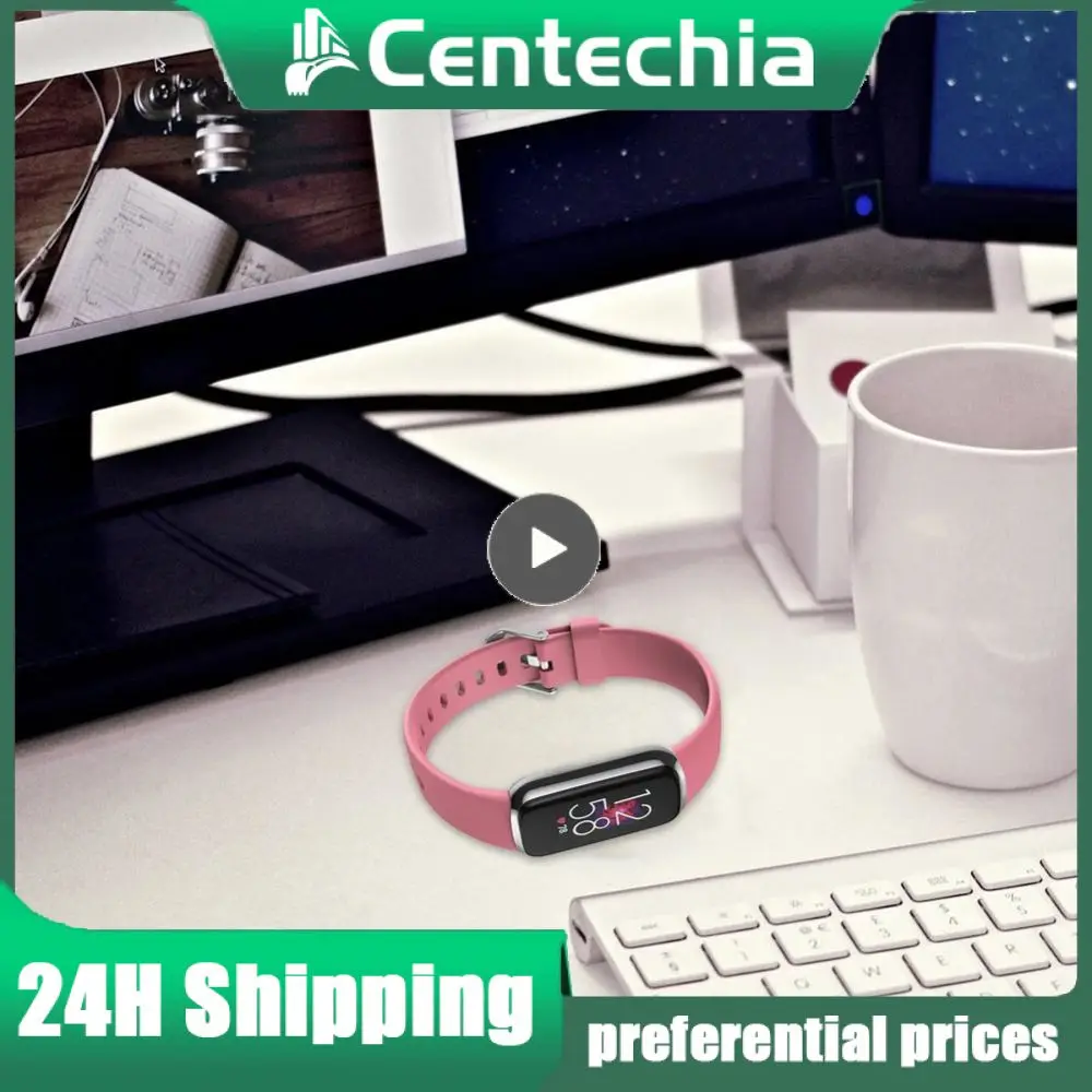 

Fashion Watch Strap Silicone Watchband Multicolor Soft Replacement Strap For Fitbit Luxe Accessories