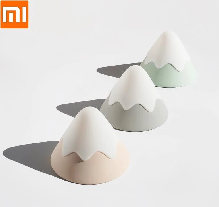 

Xiaomi Silicone Snow Mountain Light Bedside sound control lamp LED atmosphere light USB charging Eye protection night light