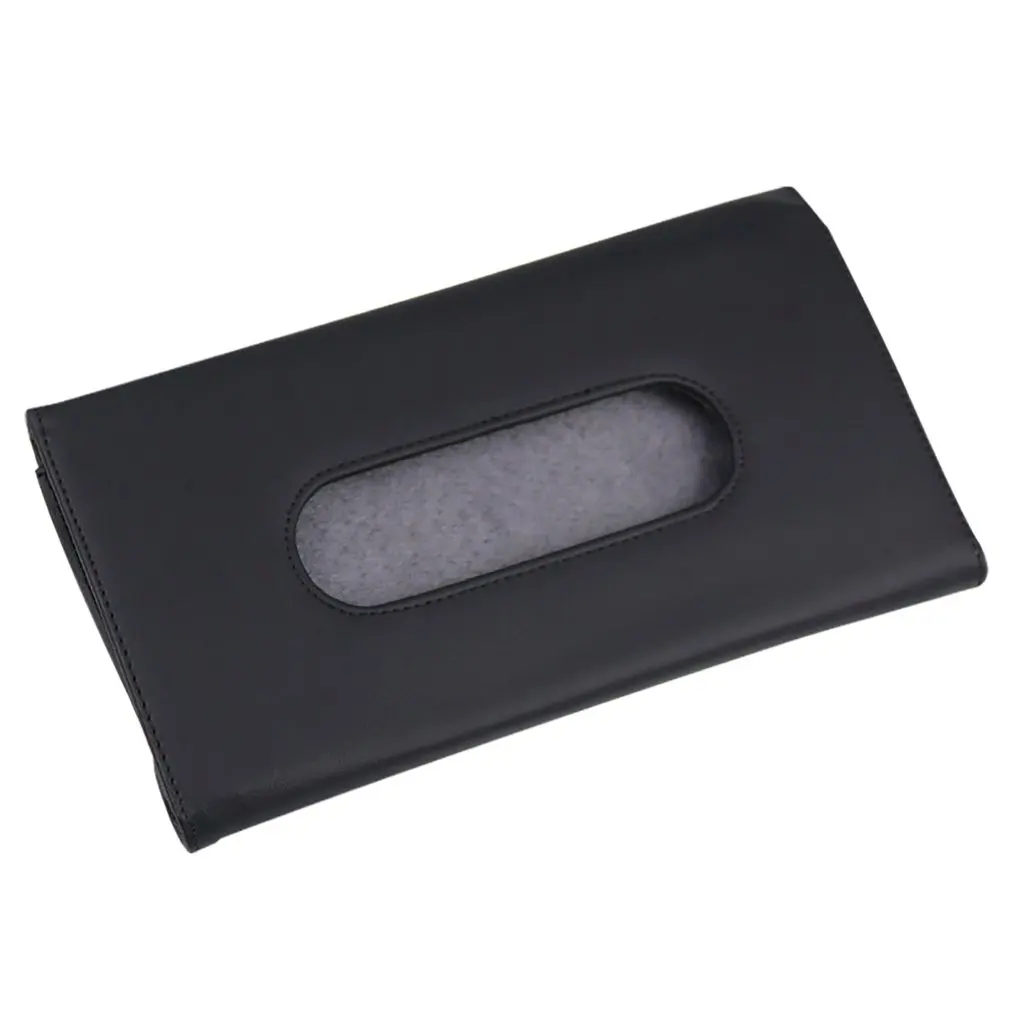 

Tissue Box Car Tissue Holder Hanging Paper Towel Clip Artificial Leather Tissue Box Sun Visor Carton Car Interior Decoration