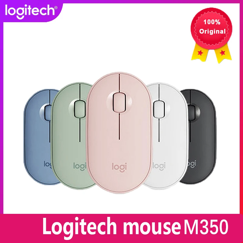 

Logitech Pebble M350 Wireless Mouse Bluetooth 1000DPI 2.4GHz Silent Slim Tiny USB Receiver Fast Tracking Computer Laptop Tablet