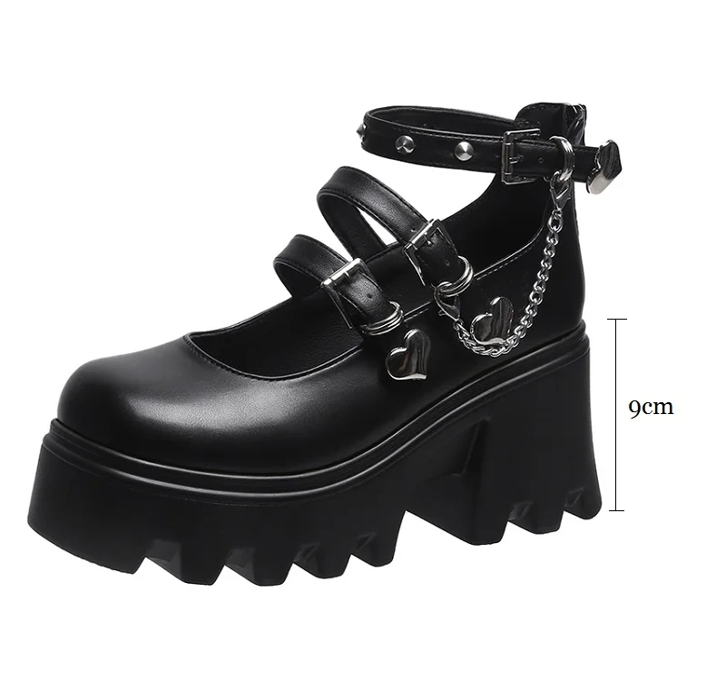 

Women's Heels Shoes Platforms Mary Janes Cute Gothic Elegant Designer Sandals Woman Spring Summer 2022 Pumps Lolita Ankle Straps