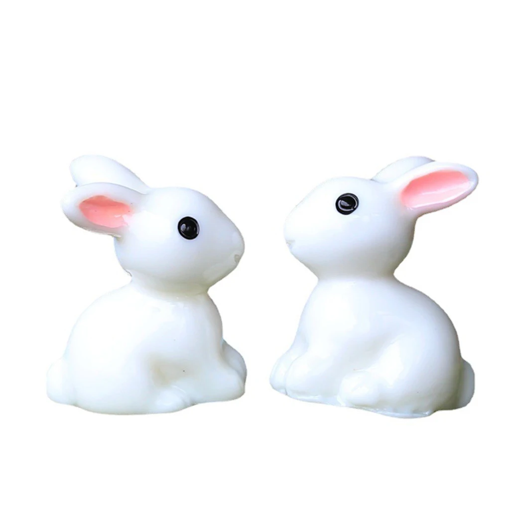 

Mini Resin Moss Rabbit Farmhouse Pot Decor Party Easter Creative Gift Arts and Crafts for Home Use