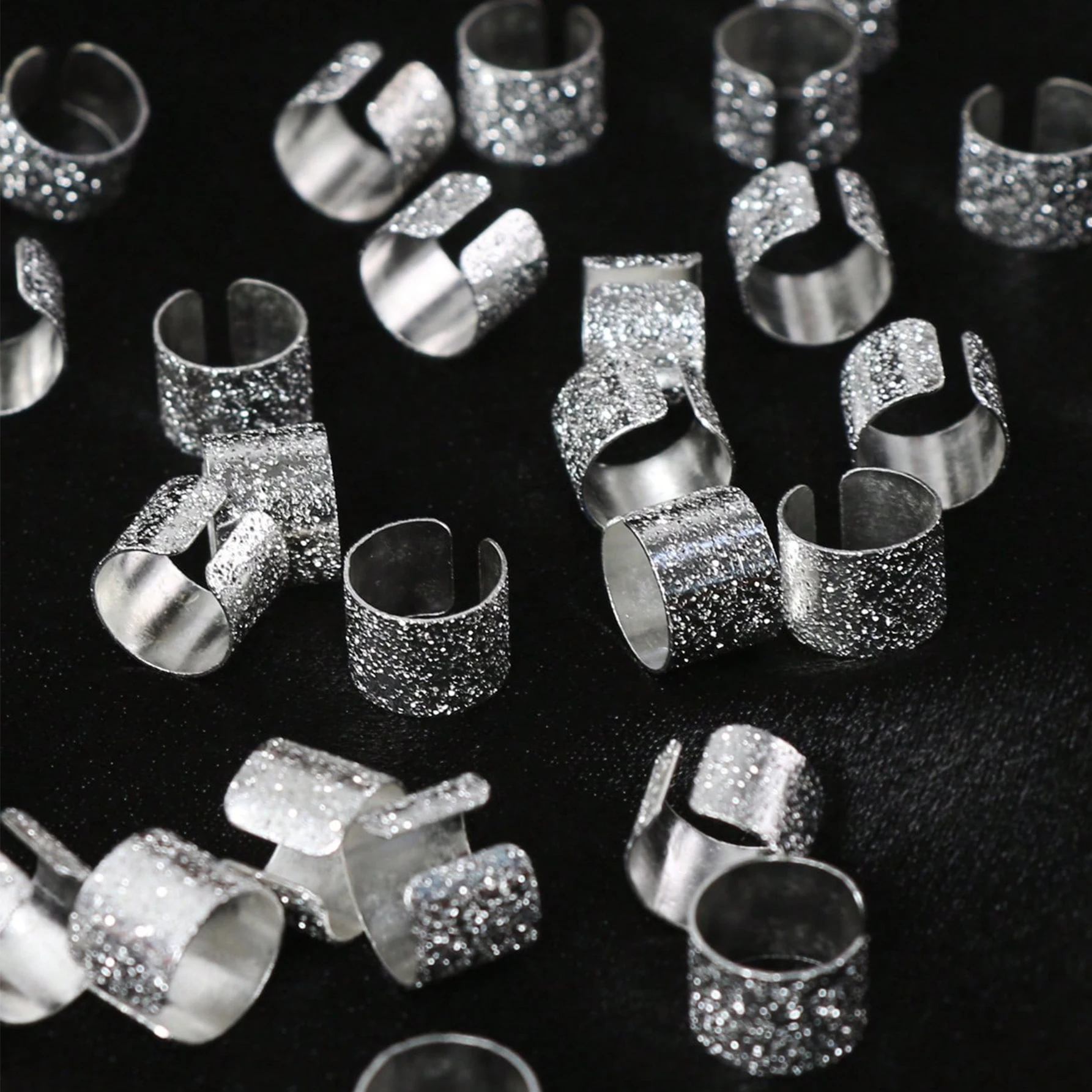 30 шт./упак. женские блестящие кольца для плетения волос богемная уличная одежда