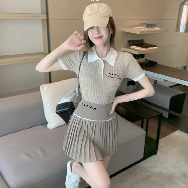 Women's Golf Apparel Golf Short Skirt Golf Shorts Golf Set 23 Women's Golf Apparel New Product Skirt Two Piece Set Women's Golf