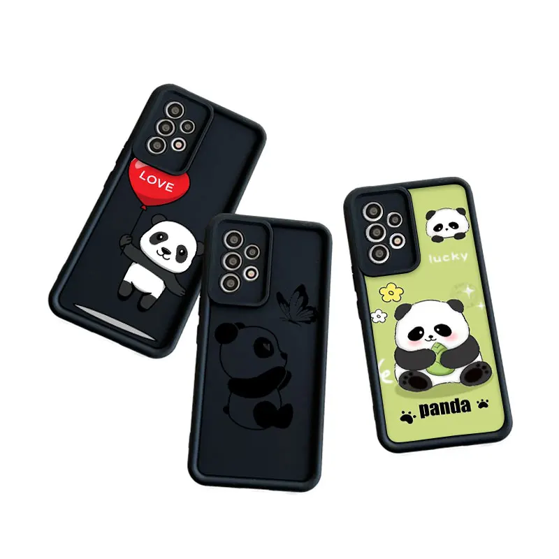 

Phone Case For Xiaomi Redmi Note 12 11 10 9 Pro 5G 10C 9s 9A 9C 9T K40 K50 All-inclusive Anti-drop Soft Cover Coque Lucky Panda