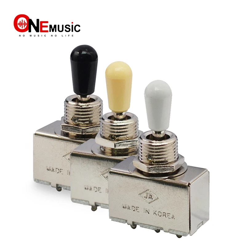 

Хромированный 3-ходовой переключатель для электрогитары с черным/Кремовым/белым наконечником