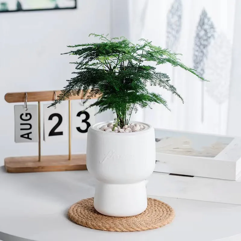 Пластиковый цветочный горшок с самополивом ACRDDK