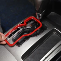 for toyota tacoma 2011 2015 abs carbon fiberred car gear track frame cover sticker car interior accessories