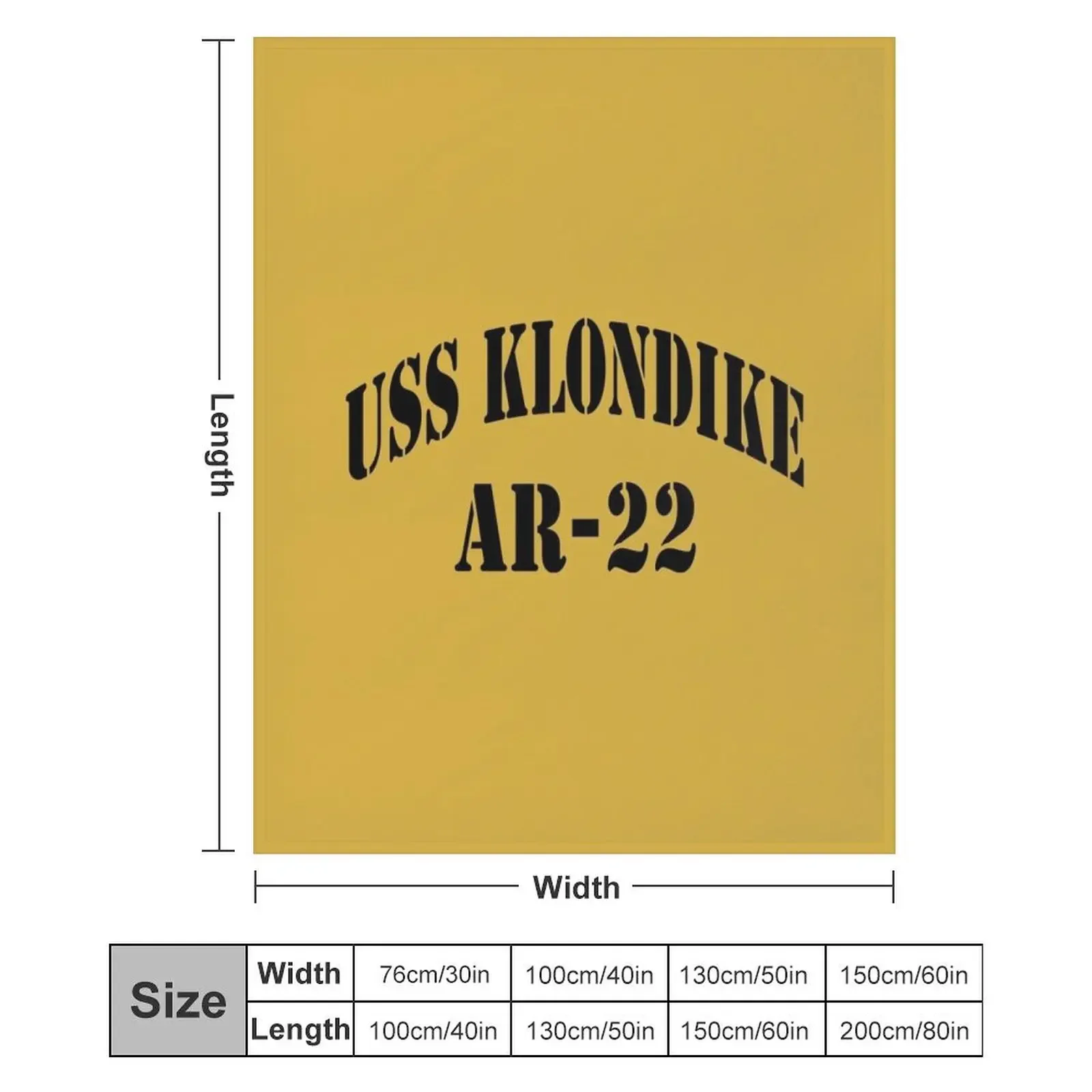 USS KLONDIKE (AR-22) флисовый плед