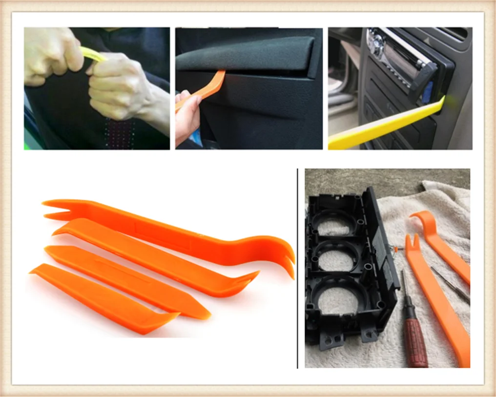 Универсальный инструмент для снятия дверей с автомобильной аудиосистемой 4 шт.