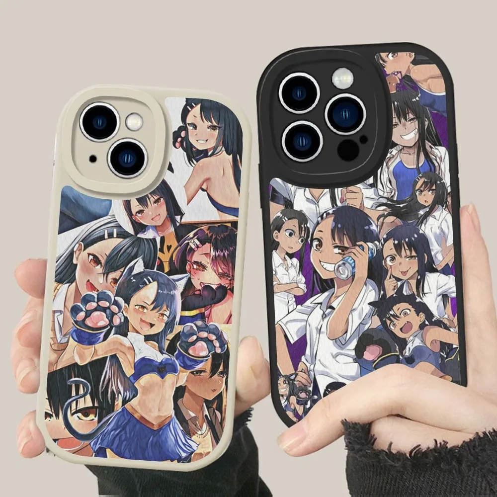 Чехол для телефона Nagatoro San Anime из жесткой кожи iPhone 16 15 14 13 12 Mini 11 Pro Max Xs X Xr 7 8 Plus Fundas