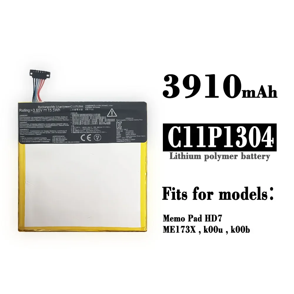 C11P1304 Сменный аккумулятор для планшета Asus MEMO PAD HD 7 ME173X K00B K00U 3910 мАч литиевый