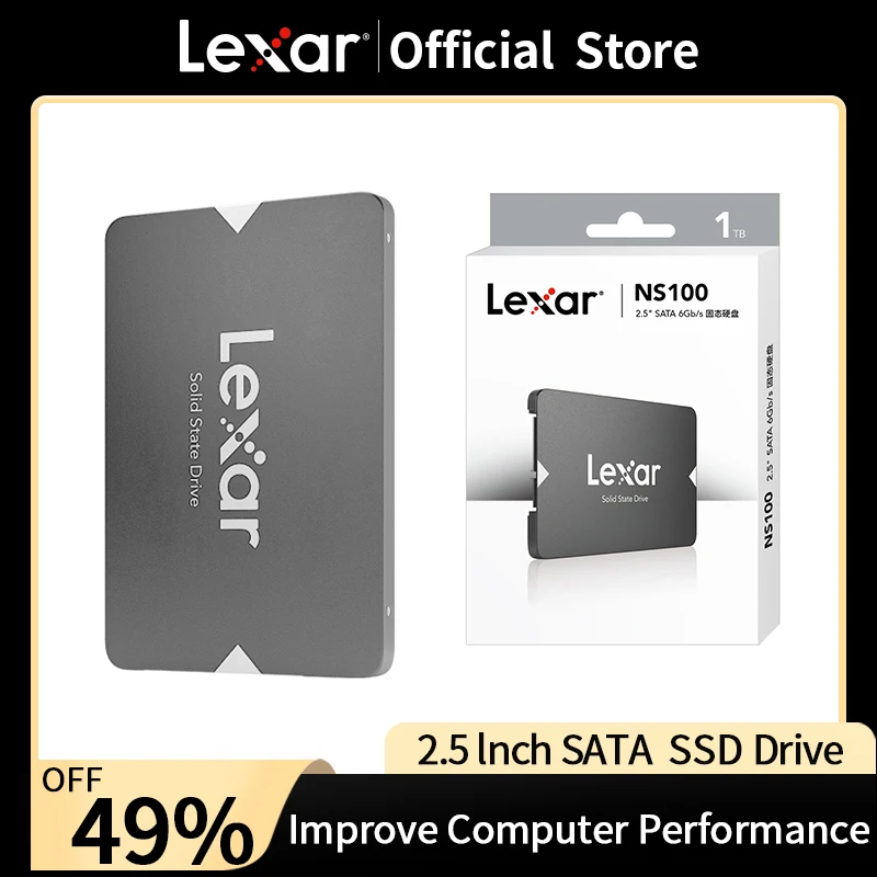 

Lexar SSD 240 gb SATA 3 Hard Disk 128GB 256GB 480GB 512GB 960GB 1TB HDD 2.5" Internal Solid State Drives for Desktop PC Laptop