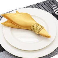 50 pcs 30cm square satin napkins solid handkerchief for wedding party hotel restaurant table decoration home dinner cloth napkin