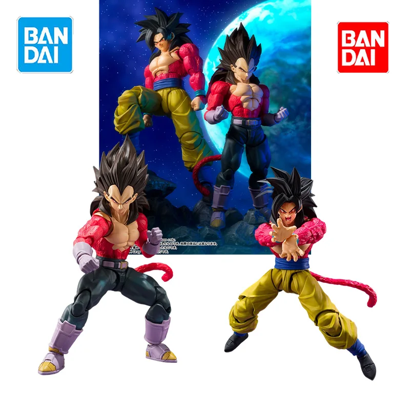 

Bandai SHF Драконий жемчуг GT супер сайян 4 фигурка Вегета ГОКу SS4 модель комплект Аниме экшн-истребитель Готовая модель оригинальная коробка игрушка
