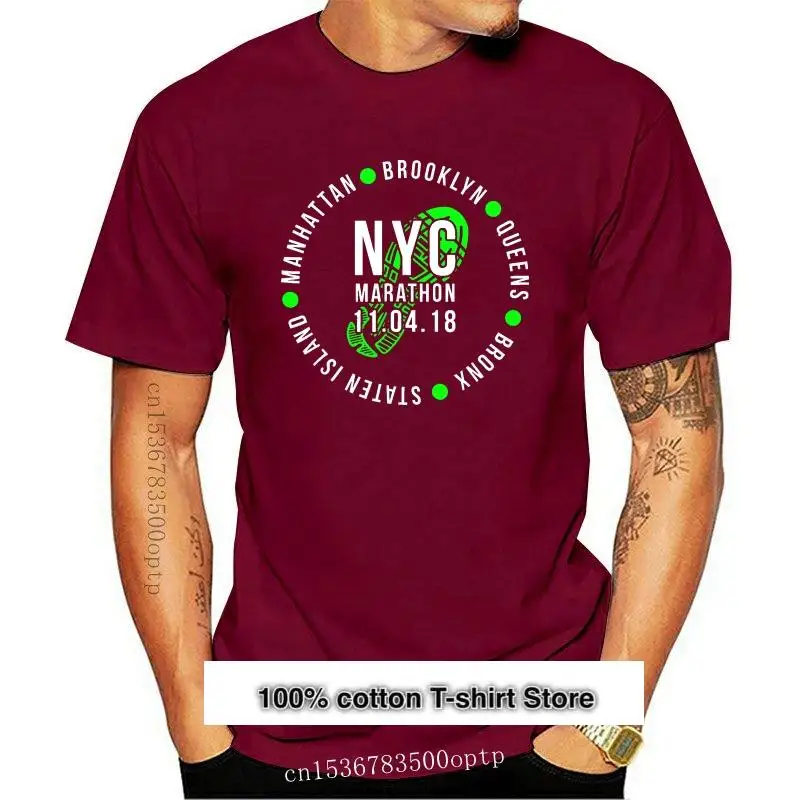 

Camiseta de Nueva York para hombre, ropa para correr, Maratón, Finisher, nueva