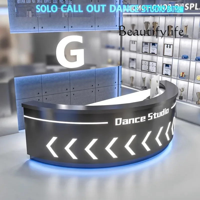 Простая современная стойка регистрации из нержавеющей стали танцевальная