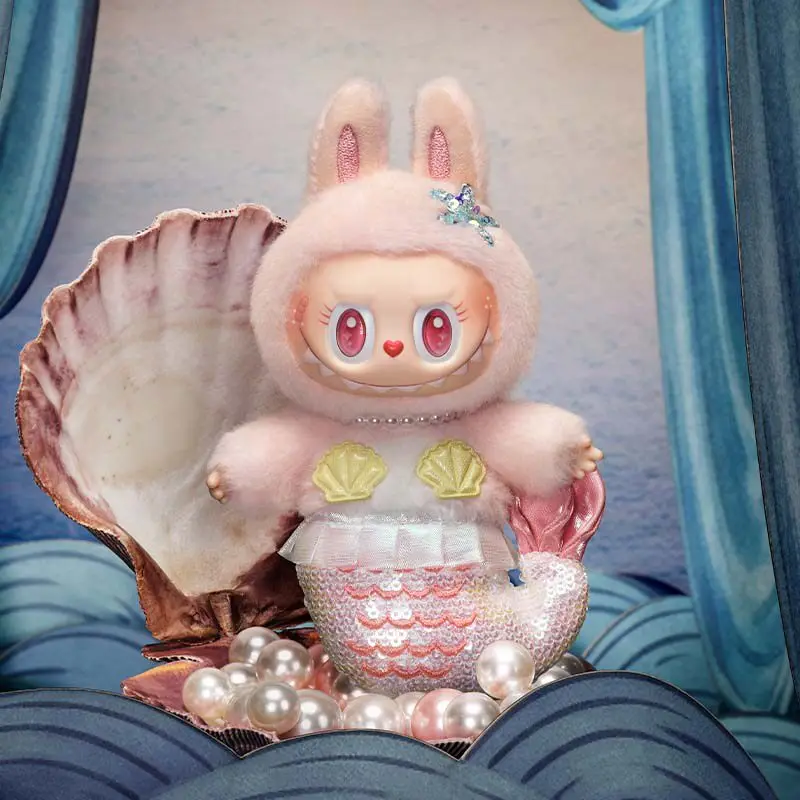 Фото POPMART LABUBU Flying de nlie gende Captain Sailor mokoko Mermaid Rubber Minky Wall Decor Item creative surprise collection gift №3
