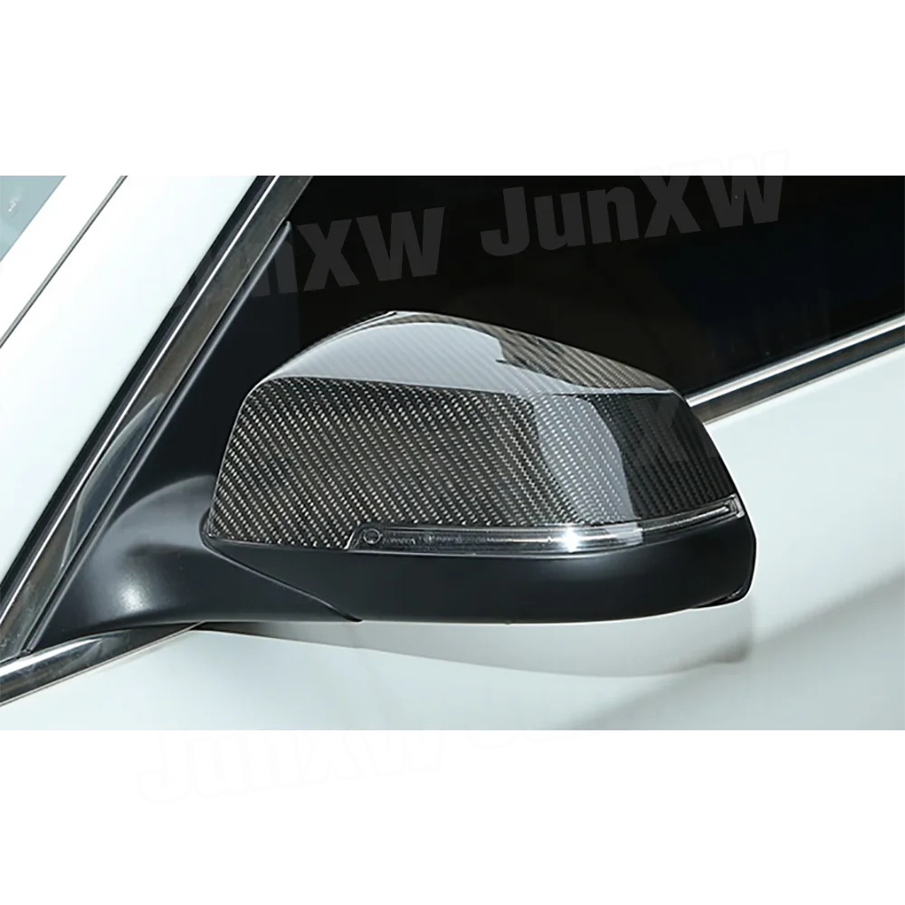 2 шт./компл. крышка зеркала из углеродного волокна бокового заднего вида для BMW 5