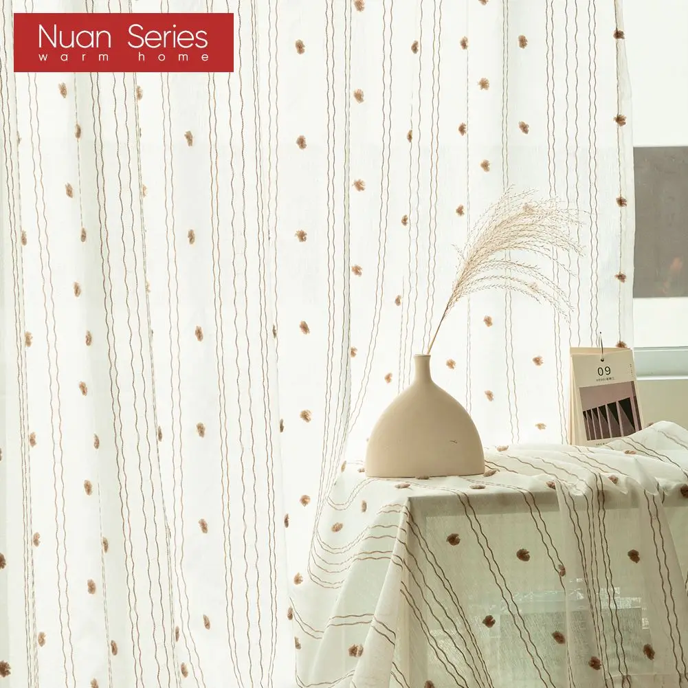 

1 шт. современные кружевные жаккардовые однотонные тюлевые занавески для гостиной, столовой, спальни, тюлевые прозрачные Оконные Занавески