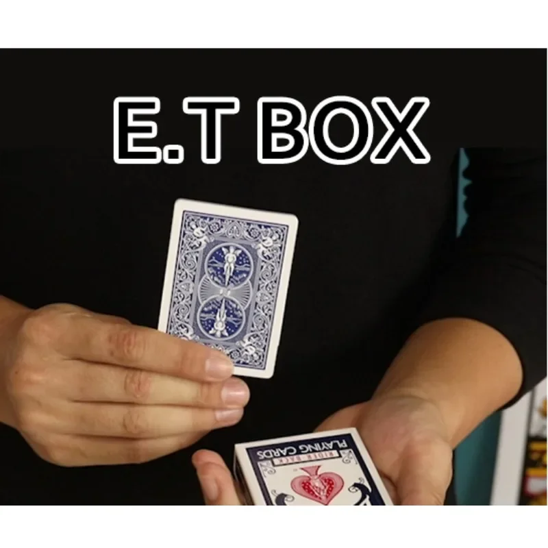 E.T Box Magic трюки карта and сине-красный цвет сменная колода магия крупный план