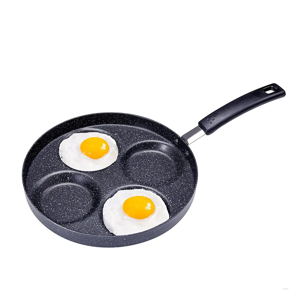 

Аппарат для приготовления блинов, 4 чашки, серебряный доллар, антипригарный Omele сковорода для яиц, для Stovetops или индукционной плиты, сковород...