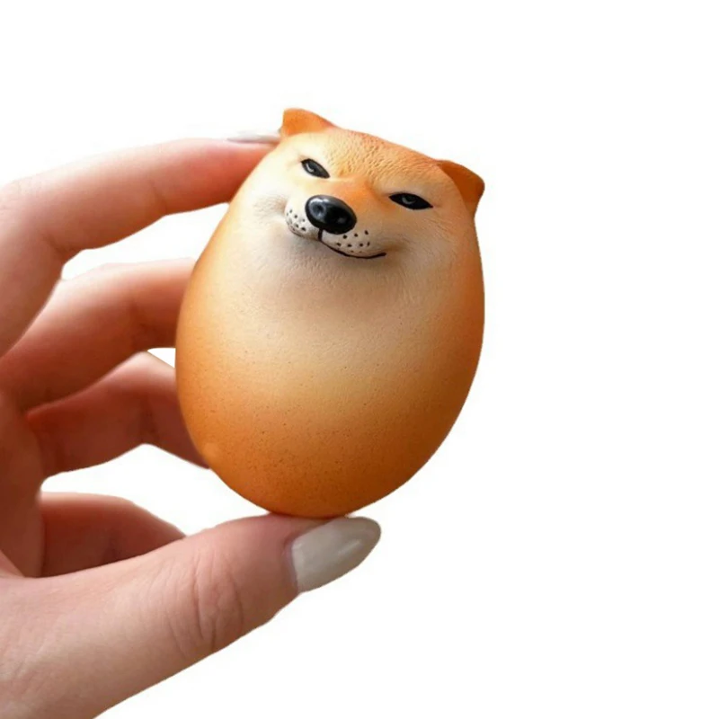 Креативный Сиба-ину реалистичная форма яйца ПВХ декор для стола украшения собак