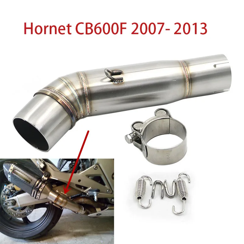 

For Honda CB600F CB 600F Hornet 2007- 2013 Hornet 600 Exhaust Muffler Middle Link Pipe Escape Mid Connection Pipe Slip-on