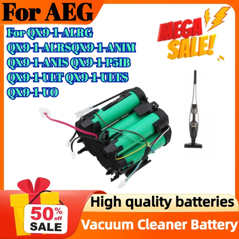 Фото Аккумулятор 25,2 В, 2500 мАч для AEG QX9-1-ALRG QX9-1-ALRS QX9-1-ANIM QX9-1-ANIS QX9-1-P5IB QX9-1-ULT QX9-1-ULTS QX9-1-UO №1
