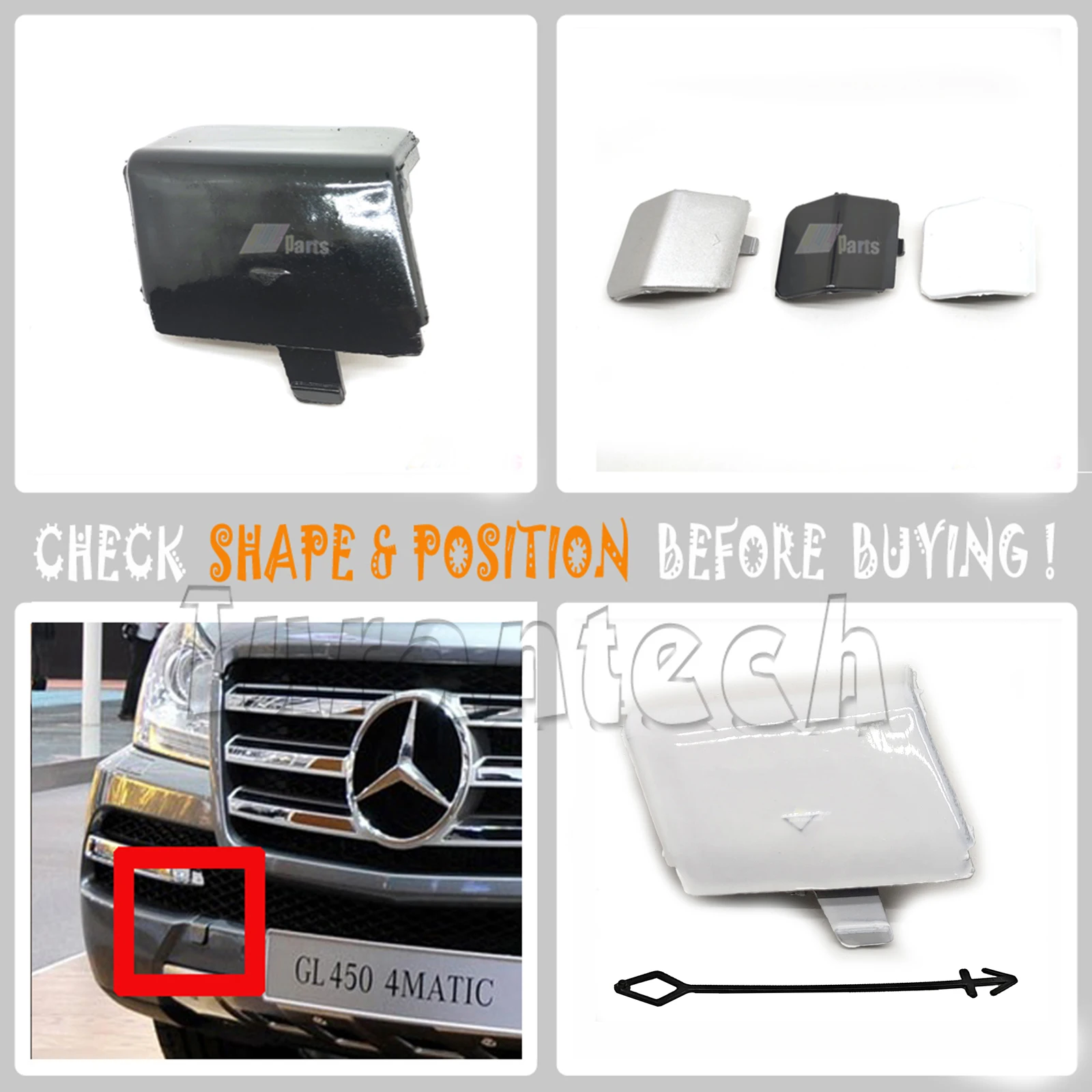 Передняя крышка 1648840023 для 10-12 Mercedes-Benz GL W164 Sport Line X164 Facelift 320 350 420 450 500 63