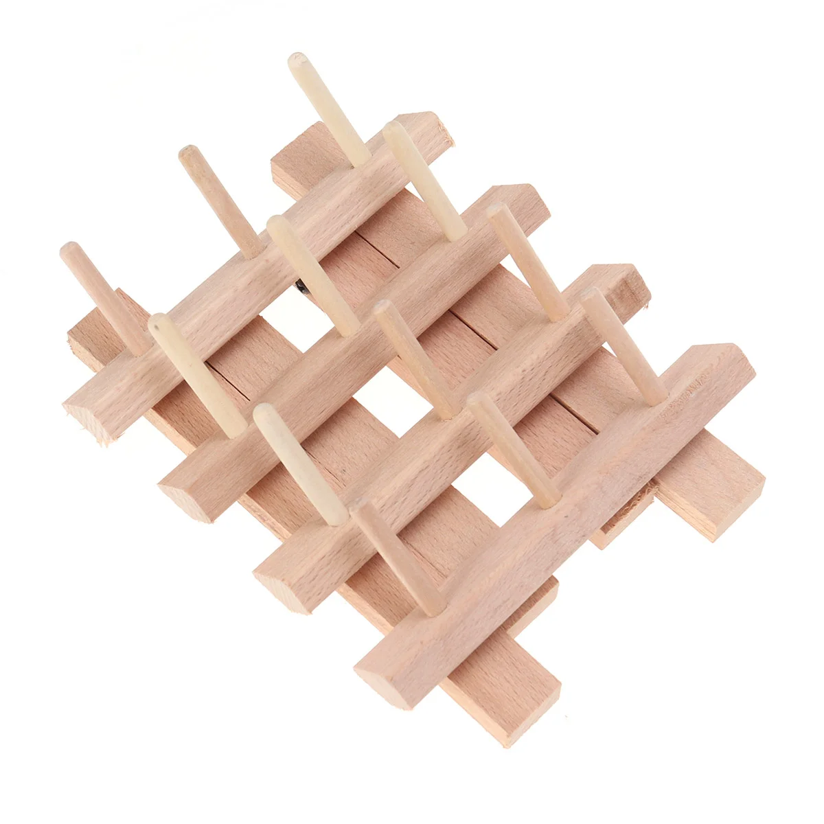 

Thread Rack Holder Spool Wooden Embroidery Yarn Sewing Bobbin Reel Beech Spools Folding Organizer Knitting Wood Storageempty
