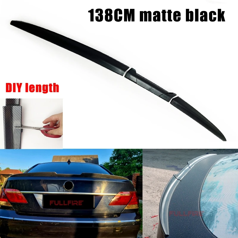 

Car Universal Spoiler Tail Spoiler Trunk Wing DIY Refit Spoiler poiler wing 138CM/125CM racing trunk spoiler
