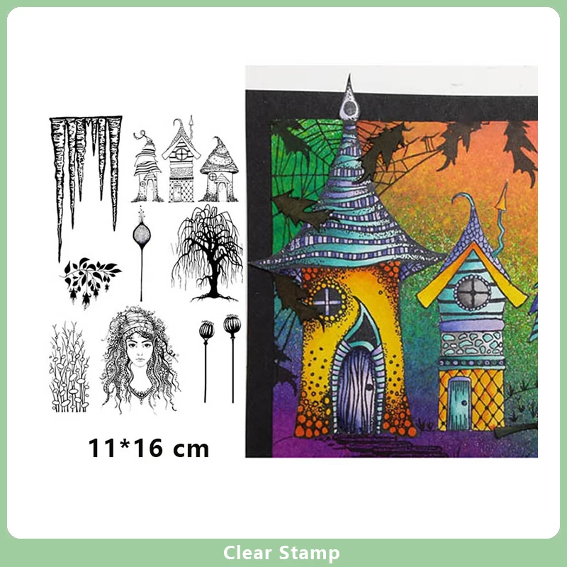 

New Arrival Girl Fairies Clear Stamps for DIY Scrapbooking Card Transparent Silicone Stamp Making Photo Album Crafts Decor