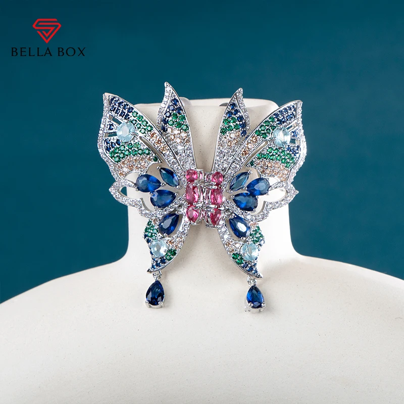 

Bella Box Luxury Butterfly Earrings Female Cocktail Party Stylish Accessories Chic Birthday Gift Daily Wear Earrings For Women