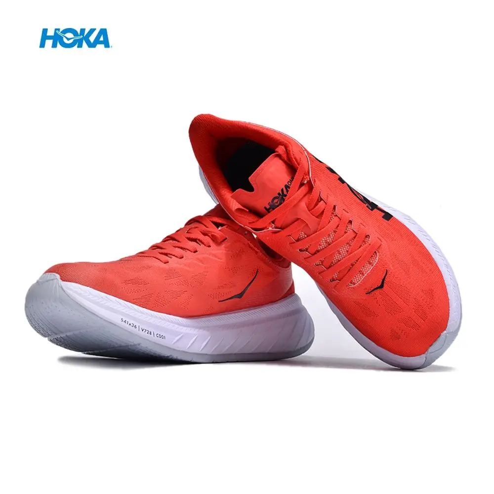 HOKA Carbon X2 Men Sneakers Road Racing Carbon Plate Shock-absorbing Running Shoes for Women Casual Outdoor Sports Shoes Tennis
