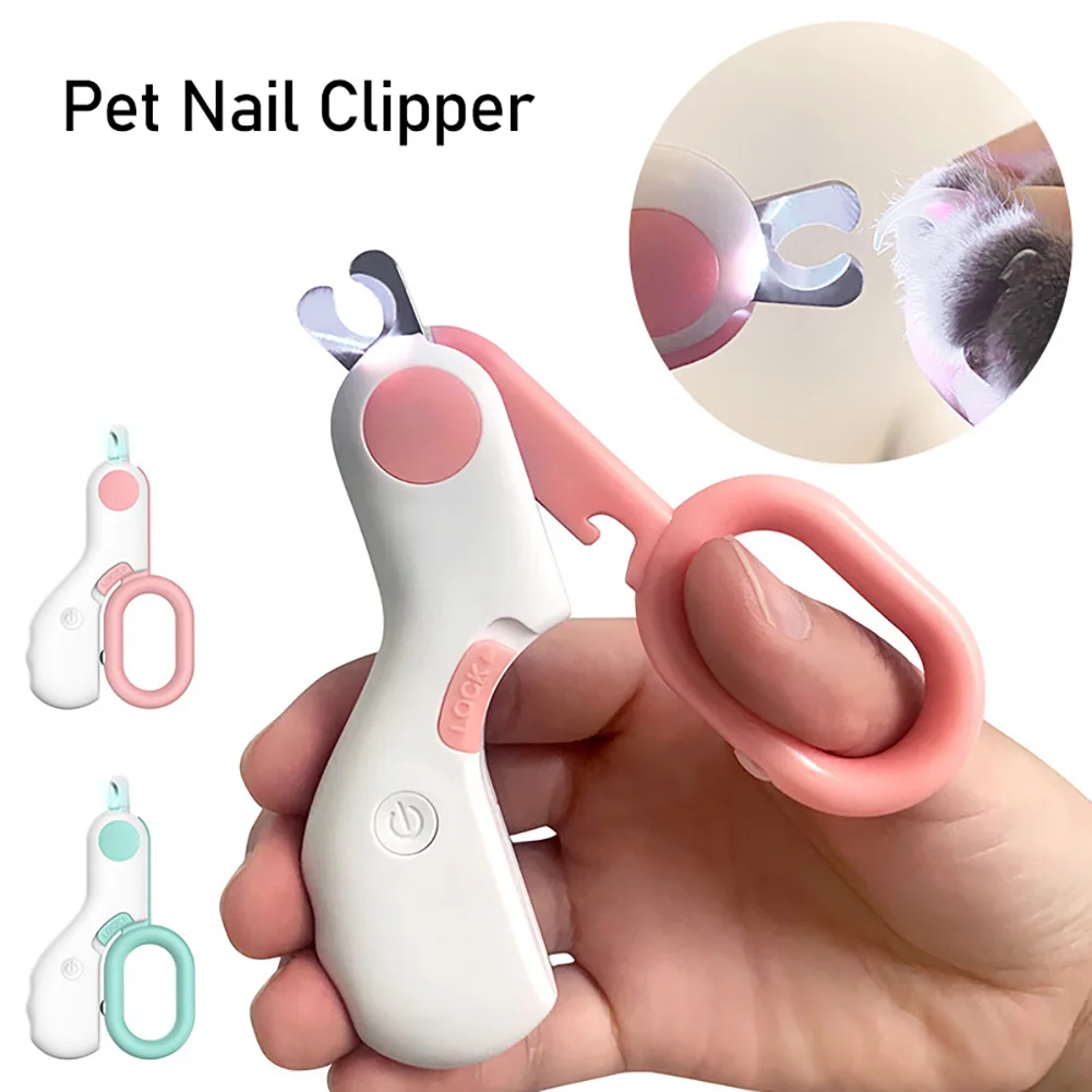 

Профессиональная машинка для стрижки когтей для кошек, ножницы с светильник кой, машинка для стрижки когтей для домашних животных, машинка ...