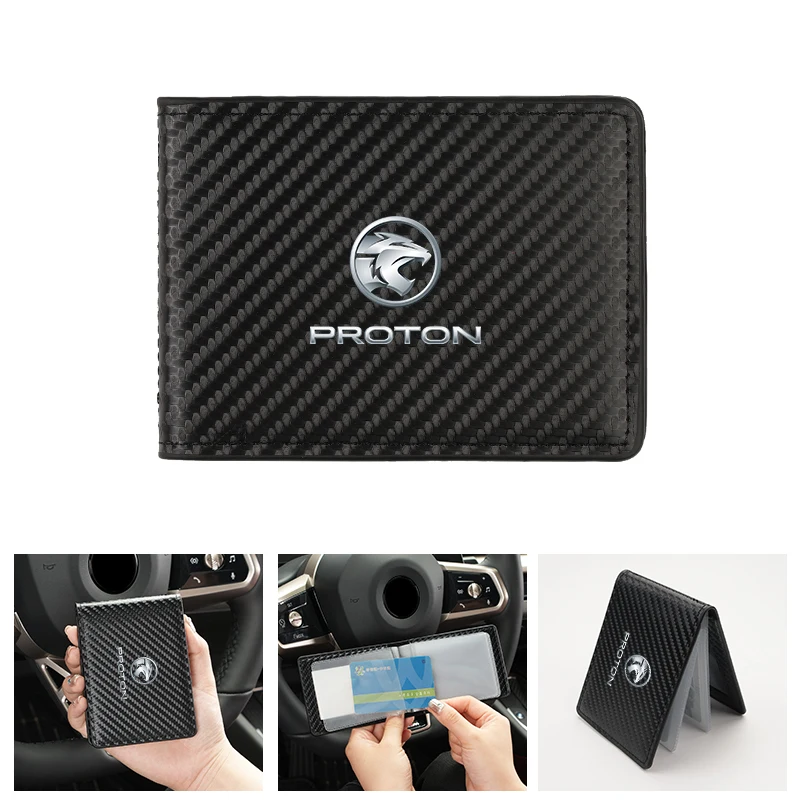 Кожаная сумка из углеродного волокна с идентификационным логотипом автомобиля