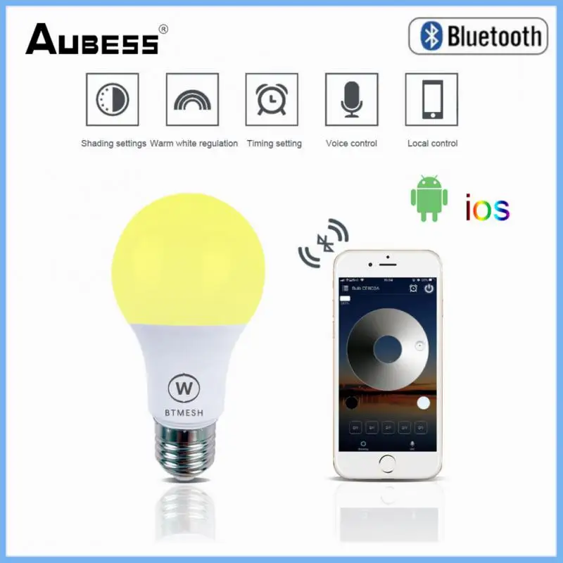 

LED Smart Lamp Bulb AC100V-AC264V LED 4.5W Hao Deng App Control Night Light Timing White BT Mesh Net Group Lamp Home Room Decor