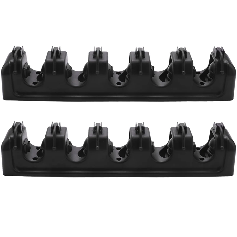 

JFBL Hot 2X Broom Holder And Garden Tool Organizer For Rake Or Mop Handles Up (Black)