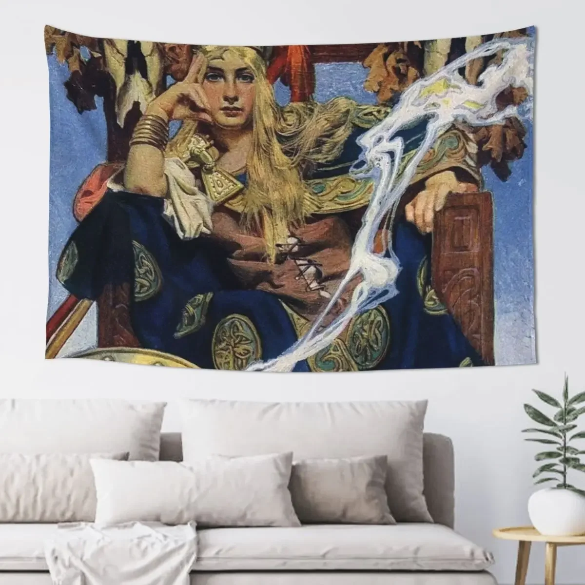 Queen Maeve - J.C. Leyendecker Гобелен Декоративный настенный декор Эстетические украшения