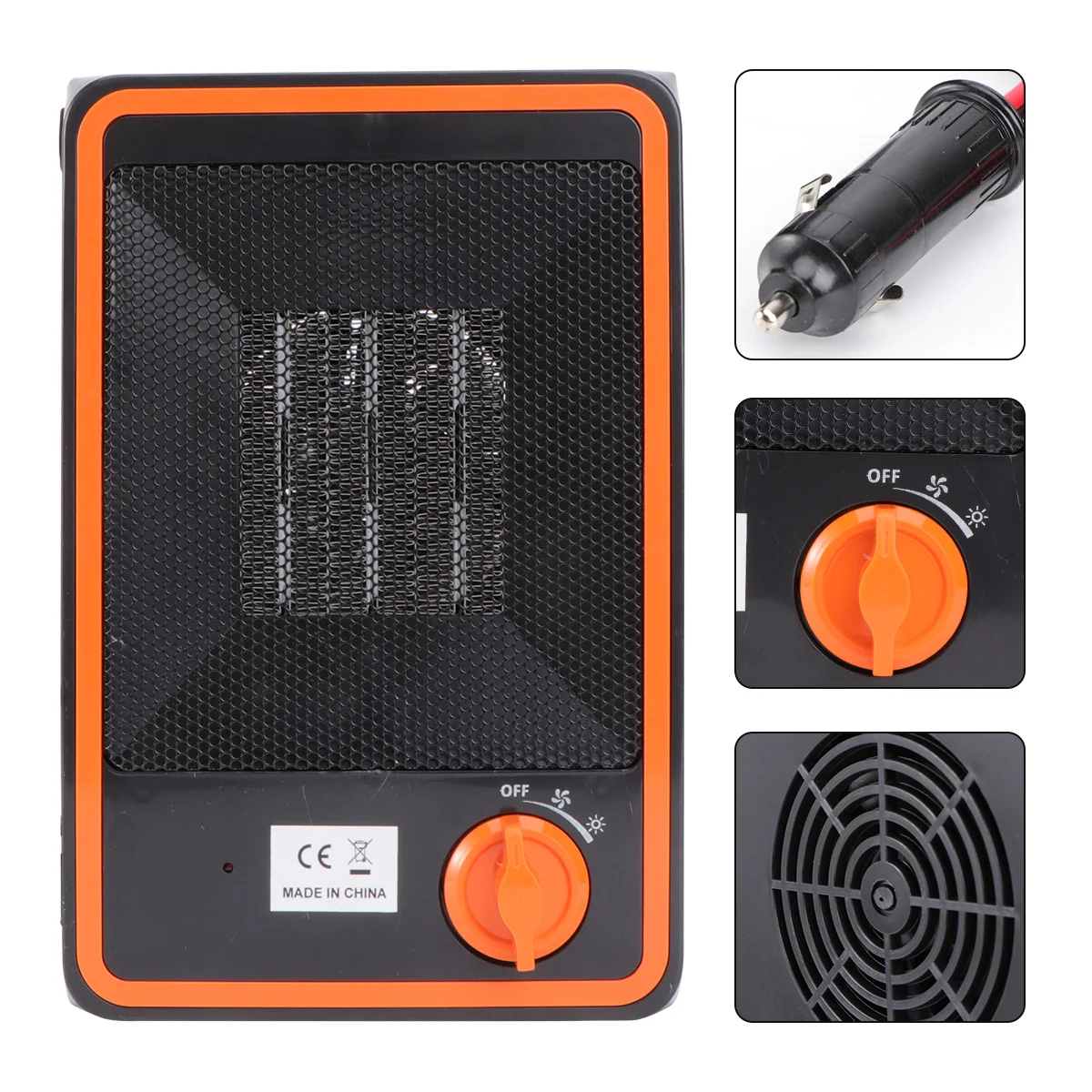 

Car Heater Electric Warmer Vehicle-Mounted Fan Air Conditioner Automobile Plastic