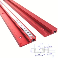 chute aluminium alloy t tracks model 45 t slot and standard miter track stop woodworking tool for workbench router table