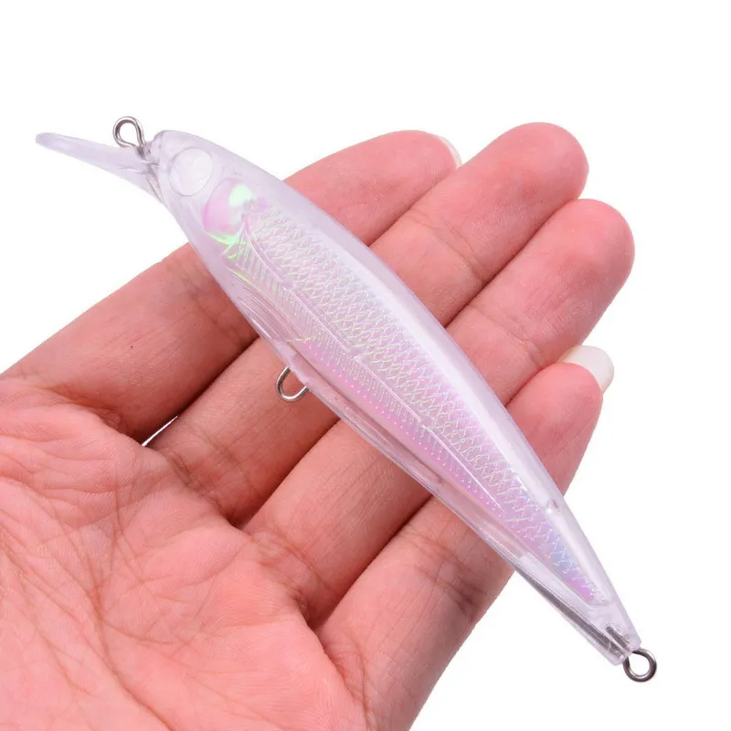 

1 Pc Transparent Blank Embryo Body 11cm/11.73g Luya Bait Mino Bionic Bait Plastic Hard Bait Fake Bait