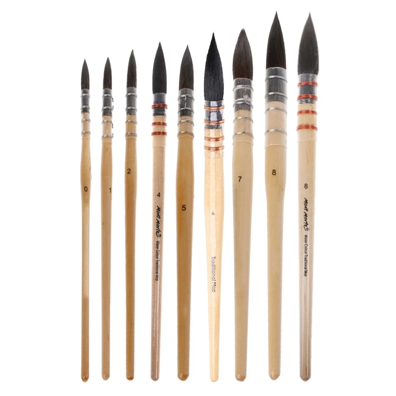 

2022 New Artist Paintbrushes for Watercolor Round Squirrel Brush Head Calligraphy Brush for Kid Beginner Student Amateur Painter