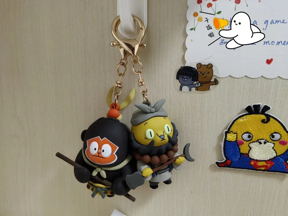 Фото Мини-кукла Minidoll Mini Duolang Langshan Little Monster Series, официальная лицензионная, милая кукла-подвеска на палец, брелок для ключей, подарок №1