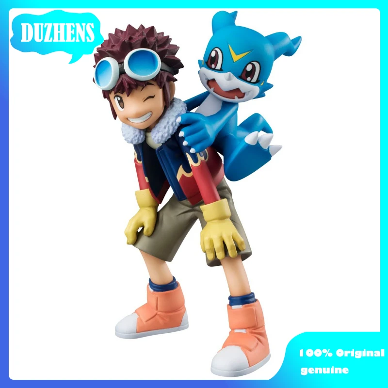 

100% Original:Digital Monster Motomiya Daisuke & V-mon 13cm PVC Action Figure Anime Figure Model Toy Figure Collection Doll Gift