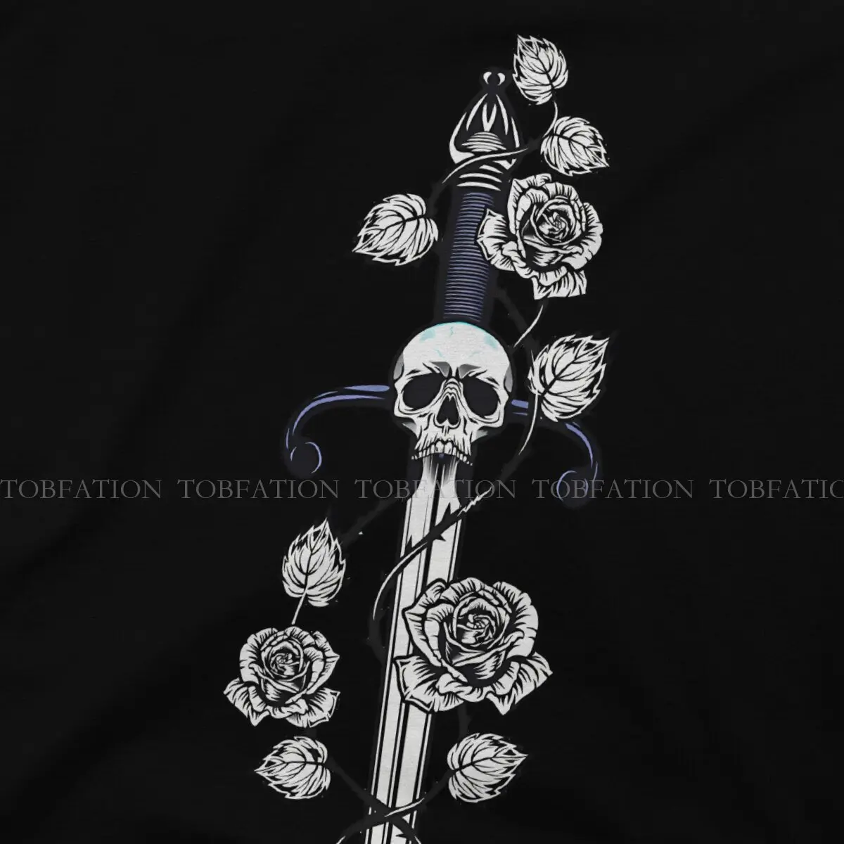 Классическая Уникальная футболка в стиле кинжала удобная с коротким рукавом