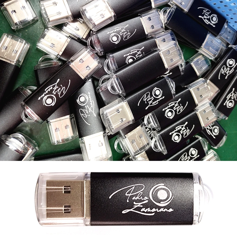USB-флеш-накопитель в металлическом корпусе 64 ГБ 32 16 8 10/50/100 шт.