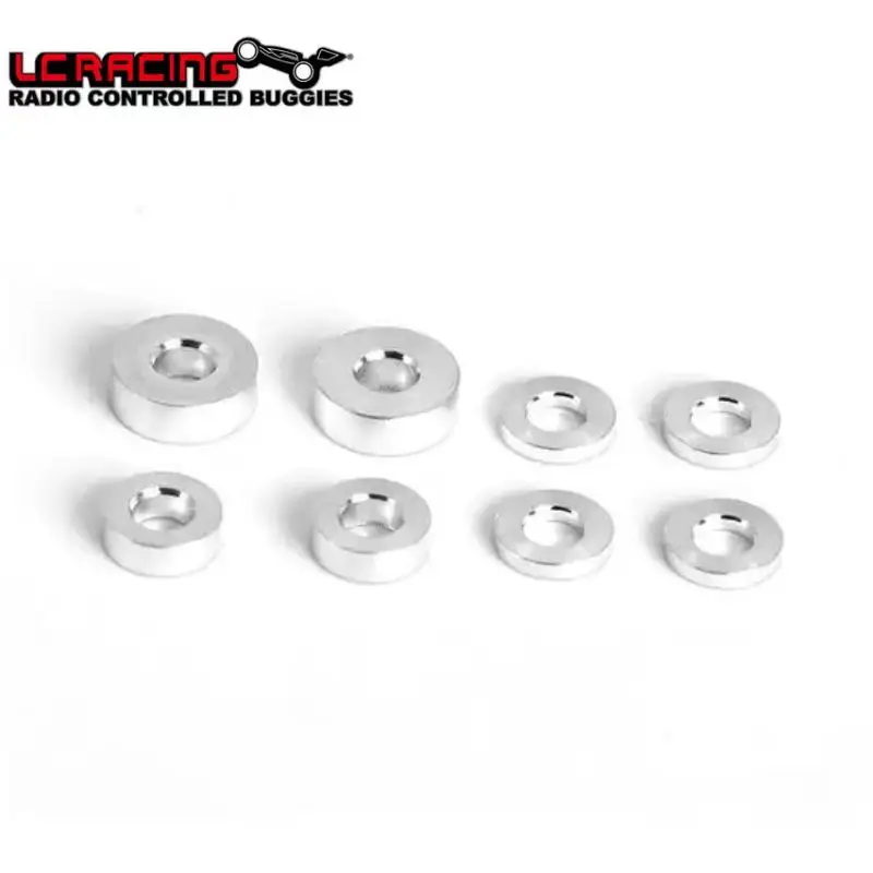 Оригинальные алюминиевые шайбы LC RACING для C8025, набор из 3x6x1(4), 3x6x2(2), 3x7,5x2,5 (2) для детской модели